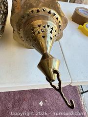 MaxSold Auction: Set of 3 Brass Moroccan Hanging Lanterns / Pendant Lights - Las Vegas (Nevada, USA) PARTNER MANAGED Estate Sale Online Auction - Bright Sun Court