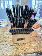MaxSold Auction: Six Star Cutlery Knife Block Set, Approx. 20–25 Pieces - Las Vegas (Nevada, USA) PARTNER MANAGED Estate Sale Online Auction - Bright Sun Court
