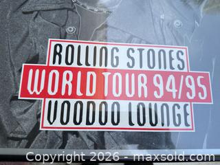 MaxSold Auction: The Rolling Stones Voodoo Lounge 1994/95 Concert Poster, Framed - Las Vegas (Nevada, USA) PARTNER MANAGED Estate Sale Online Auction - Bright Sun Court