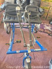 MaxSold Auction: Worksman Blue Adult 2-Seat Tricycle with Rear Basket - Las Vegas (Nevada, USA) PARTNER MANAGED Estate Sale Online Auction - Bright Sun Court