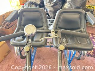 MaxSold Auction: Worksman Blue Adult 2-Seat Tricycle with Rear Basket - Las Vegas (Nevada, USA) PARTNER MANAGED Estate Sale Online Auction - Bright Sun Court