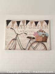 MaxSold Auction: Bicycle and Floral Canvas Wall Art, Medium Gallery-Wrapped - King (Ontario, Canada) SELLER MANAGED Moving Online Auction - Wells Orchard Crescent