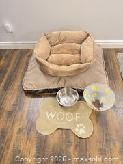 MaxSold Auction: Dog Bolster Bed Set with Sleep Pad, Bowl, Mat and Cone - King (Ontario, Canada) SELLER MANAGED Moving Online Auction - Wells Orchard Crescent