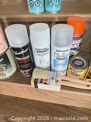 MaxSold Auction: Lot of 11–20 Assorted Paints, Stains, Sprays & Brushes - King (Ontario, Canada) SELLER MANAGED Moving Online Auction - Wells Orchard Crescent