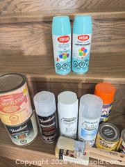 MaxSold Auction: Lot of 11–20 Assorted Paints, Stains, Sprays & Brushes - King (Ontario, Canada) SELLER MANAGED Moving Online Auction - Wells Orchard Crescent