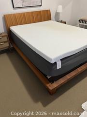 MaxSold Auction: Queen bed and memory foam mattress and pillow topper  - King (Ontario, Canada) SELLER MANAGED Moving Online Auction - Wells Orchard Crescent
