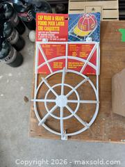 MaxSold Auction: Vintage Wooden Storage Box with Hinged Lid, Medium with hat cleaner and strong magnet - King (Ontario, Canada) SELLER MANAGED Moving Online Auction - Wells Orchard Crescent