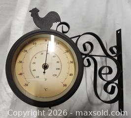 MaxSold Auction: Outdoor thermometer and clock - Delta (Ontario, Canada) SELLER MANAGED Downsizing Online Auction - King Street (STORAGE)