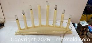 MaxSold Auction: 15" PLASTIC MENORAH  - Rockaway (New Jersey, USA) SELLER MANAGED Downsizing Online Auction - Miami Trail