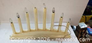 MaxSold Auction: 15" PLASTIC MENORAH  - Rockaway (New Jersey, USA) SELLER MANAGED Downsizing Online Auction - Miami Trail