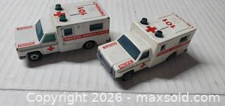 MaxSold Auction: (2) 1977 MATCHBOX DIECAST AMBULANCES 1:64 SCALE - Rockaway (New Jersey, USA) SELLER MANAGED Downsizing Online Auction - Miami Trail