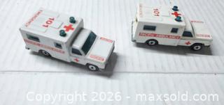 MaxSold Auction: (2) 1977 MATCHBOX DIECAST AMBULANCES 1:64 SCALE - Rockaway (New Jersey, USA) SELLER MANAGED Downsizing Online Auction - Miami Trail