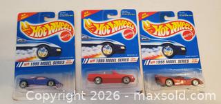 MaxSold Auction: (3) Hot Wheels 1995 Model Series Cars *New Models #1 #2 & #5 UH wheels Brownbacks - Rockaway (New Jersey, USA) SELLER MANAGED Downsizing Online Auction - Miami Trail