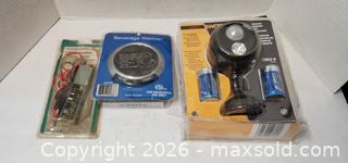 MaxSold Auction: (3) IT5EMS NEW IN DISTRESSED PACKAGES HOT PLATE ELECTRICAL FLASHLIGHT - Rockaway (New Jersey, USA) SELLER MANAGED Downsizing Online Auction - Miami Trail