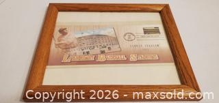 MaxSold Auction: LEGENDARY BASBALL STADIUM FRAMED COLLECTIBLE - Rockaway (New Jersey, USA) SELLER MANAGED Downsizing Online Auction - Miami Trail