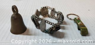 MaxSold Auction: METAL ITEMS - JEWELRY BELL & BRACELET - Rockaway (New Jersey, USA) SELLER MANAGED Downsizing Online Auction - Miami Trail