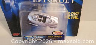 MaxSold Auction: MICRO MACHINES GALOOB STAR WARS EPISODE 1 GIAN SPEEDER DIE CAST METAL NEW - Rockaway (New Jersey, USA) SELLER MANAGED Downsizing Online Auction - Miami Trail