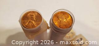 MaxSold Auction: US COPPER PENNIES - 2 ROLLS  - Rockaway (New Jersey, USA) SELLER MANAGED Downsizing Online Auction - Miami Trail