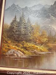 MaxSold Auction: R. Boren Oil on Canvas Landscape Framed Painting, Large - San Jose (California, USA) SELLER MANAGED Downsizing Online Auction -  Topaz Avenue (STORAGE)