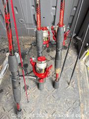 MaxSold Auction: Shakespeare 3-Piece 6 ft Spinning Rod & Reel Combo - Graphite - San Jose (California, USA) SELLER MANAGED Downsizing Online Auction -  Topaz Avenue (STORAGE)