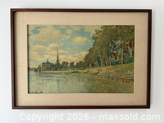 MaxSold Auction: Claude Monet Framed Print of "Zaandam" - Mississauga (Ontario, Canada) SELLER MANAGED Estate Sale Online Auction - Lakeside Avenue