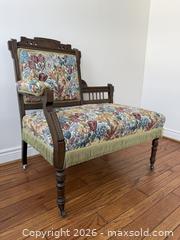 MaxSold Auction: Embroidered Settee - Mississauga (Ontario, Canada) SELLER MANAGED Estate Sale Online Auction - Lakeside Avenue