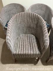 MaxSold Auction: Four Wicker Chairs - Mississauga (Ontario, Canada) SELLER MANAGED Estate Sale Online Auction - Lakeside Avenue
