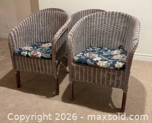 MaxSold Auction: Four Wicker Chairs - Mississauga (Ontario, Canada) SELLER MANAGED Estate Sale Online Auction - Lakeside Avenue