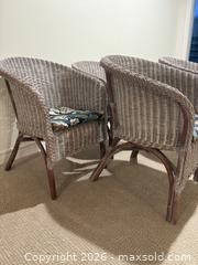 MaxSold Auction: Four Wicker Chairs - Mississauga (Ontario, Canada) SELLER MANAGED Estate Sale Online Auction - Lakeside Avenue