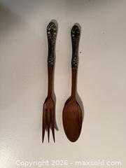 MaxSold Auction: Set of Sterling Silver & Teak Tongs - Mississauga (Ontario, Canada) SELLER MANAGED Estate Sale Online Auction - Lakeside Avenue