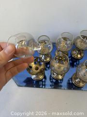 MaxSold Auction: 8 Vintage Mexican .925 Silver Holder Cordial Liquor Glasses - Toronto (Ontario, Canada) PARTNER MANAGED Reseller Online Auction - Railside Road