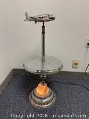 MaxSold Auction: Art Deco Era Chrome Airplane Table Illuminated Base and Fuselage Working  - Toronto (Ontario, Canada) PARTNER MANAGED Reseller Online Auction - Railside Road
