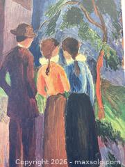 MaxSold Auction: C.1950 Framed Art Print On Board "Promenade Of Three" By German Expressionist Artist August Macke - Toronto (Ontario, Canada) PARTNER MANAGED Reseller Online Auction - Railside Road