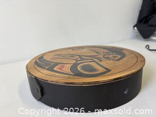 MaxSold Auction: Circular Indigenous Haida Decorated Box Signed Clarence Wells - Toronto (Ontario, Canada) PARTNER MANAGED Reseller Online Auction - Railside Road