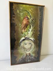 MaxSold Auction: Endre Szasz Vintage Framed Fantasy Litho "The Red Bird" - Toronto (Ontario, Canada) PARTNER MANAGED Reseller Online Auction - Railside Road