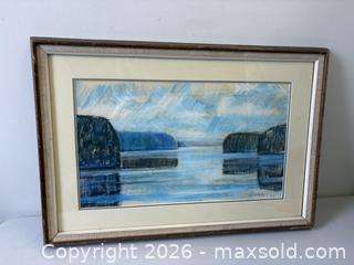 MaxSold Auction: Framed 1962 Pastel Framed Artwork Estonian Artist Signed Alfred Karu - Toronto (Ontario, Canada) PARTNER MANAGED Reseller Online Auction - Railside Road