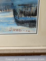 MaxSold Auction: Framed 1962 Pastel Framed Artwork Estonian Artist Signed Alfred Karu - Toronto (Ontario, Canada) PARTNER MANAGED Reseller Online Auction - Railside Road
