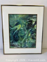 MaxSold Auction: Framed Abstract Oil Painting Artist Signed Lisa Pointer - Toronto (Ontario, Canada) PARTNER MANAGED Reseller Online Auction - Railside Road