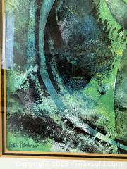 MaxSold Auction: Framed Abstract Oil Painting Artist Signed Lisa Pointer - Toronto (Ontario, Canada) PARTNER MANAGED Reseller Online Auction - Railside Road