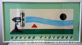 MaxSold Auction: Framed Op-Art Post Modern Lithograph "Moving Pictures" #228/1000 - Toronto (Ontario, Canada) PARTNER MANAGED Reseller Online Auction - Railside Road
