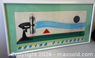 MaxSold Auction: Framed Op-Art Post Modern Lithograph "Moving Pictures" #228/1000 - Toronto (Ontario, Canada) PARTNER MANAGED Reseller Online Auction - Railside Road