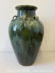 MaxSold Auction: Large Chinese Martaban Textured Green-Hued Drip Glaze Floor Vase - Toronto (Ontario, Canada) PARTNER MANAGED Reseller Online Auction - Railside Road