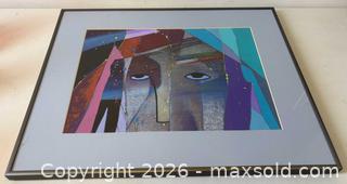 MaxSold Auction: Ojibway Artist Signed Dennis M Bruce Mixed Media Framed Aboriginal Painting "Looking Forward" - Toronto (Ontario, Canada) PARTNER MANAGED Reseller Online Auction - Railside Road