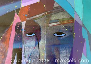 MaxSold Auction: Ojibway Artist Signed Dennis M Bruce Mixed Media Framed Aboriginal Painting "Looking Forward" - Toronto (Ontario, Canada) PARTNER MANAGED Reseller Online Auction - Railside Road