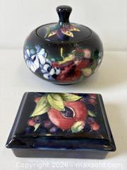 MaxSold Auction: Pair Antique William Moorcroft England Art Pottery Lidded Boxes - Toronto (Ontario, Canada) PARTNER MANAGED Reseller Online Auction - Railside Road