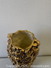 MaxSold Auction: Unusual Satanic Themed Tall Gilt Finished Ceramic Vase Signed Luba 1971 - Toronto (Ontario, Canada) PARTNER MANAGED Reseller Online Auction - Railside Road