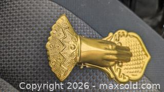 MaxSold Auction: Victorian Style Bronze Finished Metal Figural Ladies Hand Shaped Paper Bill Holder - Toronto (Ontario, Canada) PARTNER MANAGED Reseller Online Auction - Railside Road