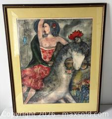 MaxSold Auction: Vintage "The Circus" by Marc Chagall Originally Painted In 1931 Stedelijk Museum Amsterdam Large Framed Art Print  - Toronto (Ontario, Canada) PARTNER MANAGED Reseller Online Auction - Railside Road