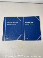 MaxSold Auction: Whitman Coin Folders for Mercury & Roosevelt Silver Dimes - San Jose (California, USA) SELLER MANAGED Estate Sale Online Auction -  E Humboldt