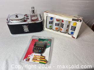 MaxSold Auction: Barware & Glassware Lot with Luminarc Highballs and Saitek Trainer - Sunnyvale (California, USA) SELLER MANAGED Reseller Online Auction - Reseda Drive